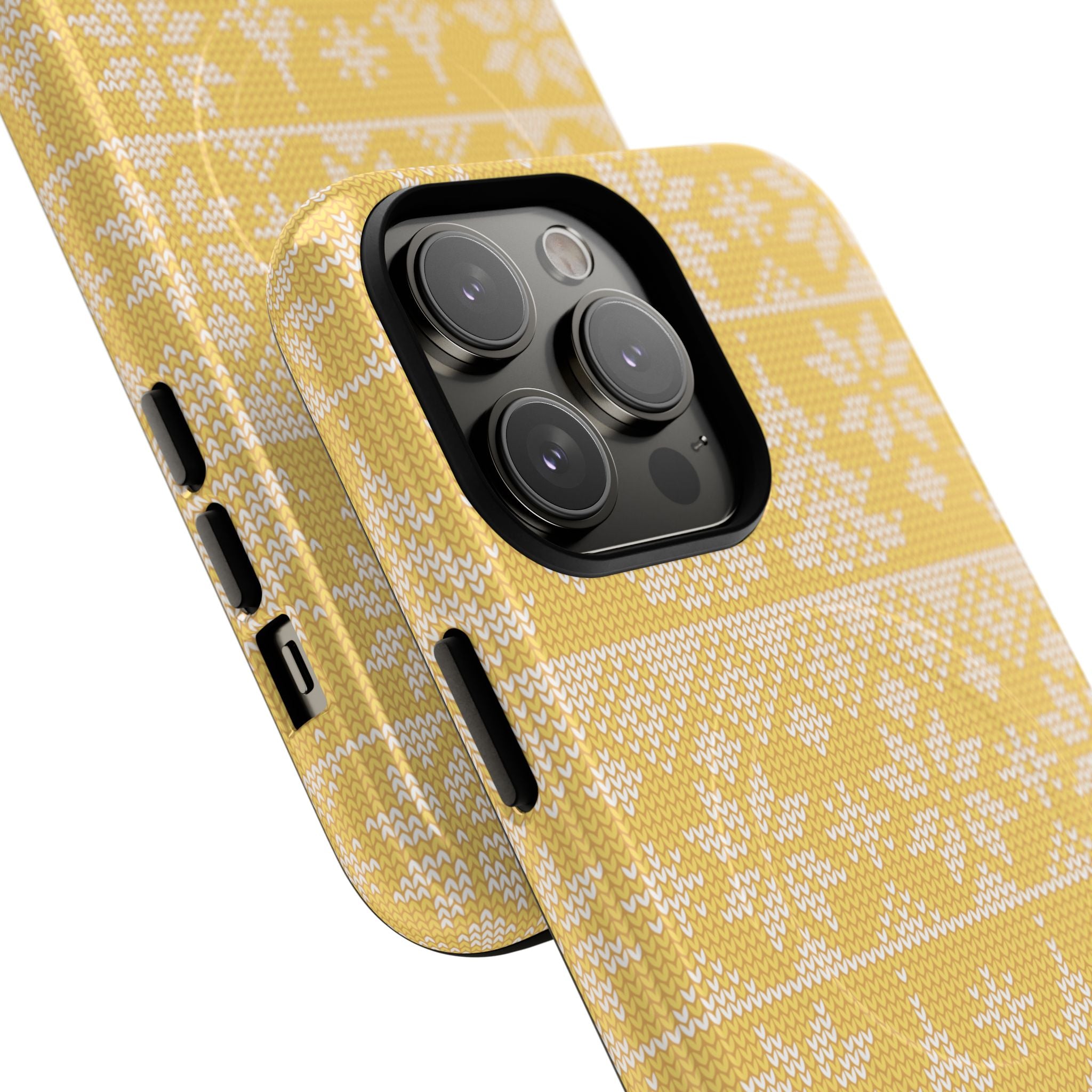 Holiday Knit | Yellow MagSafe iPhone Case