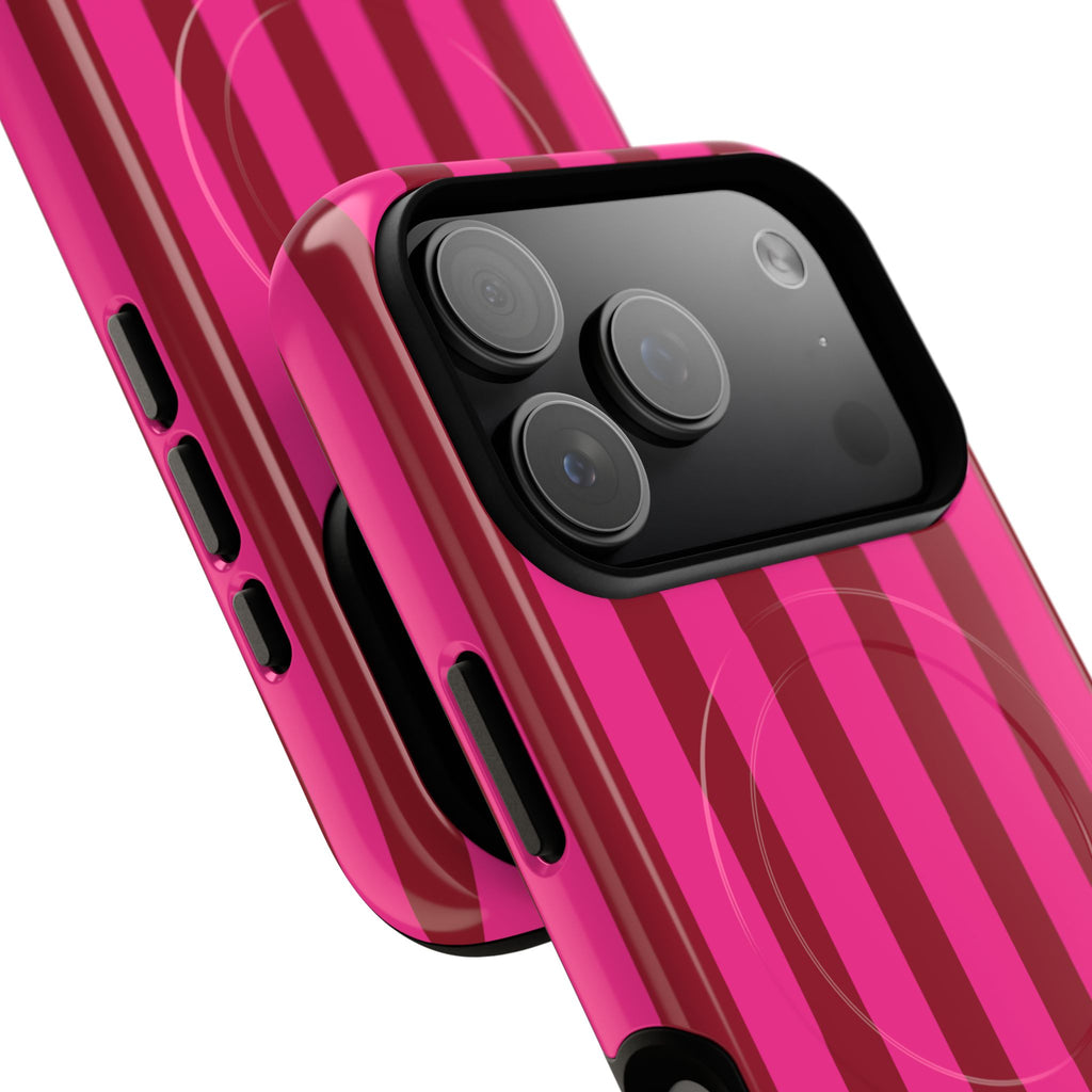 Bold Stripes MagSafe iPhone Case | Strawberry Burst