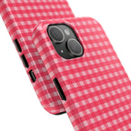 Farm Gingham iPhone Case | Hot Pink