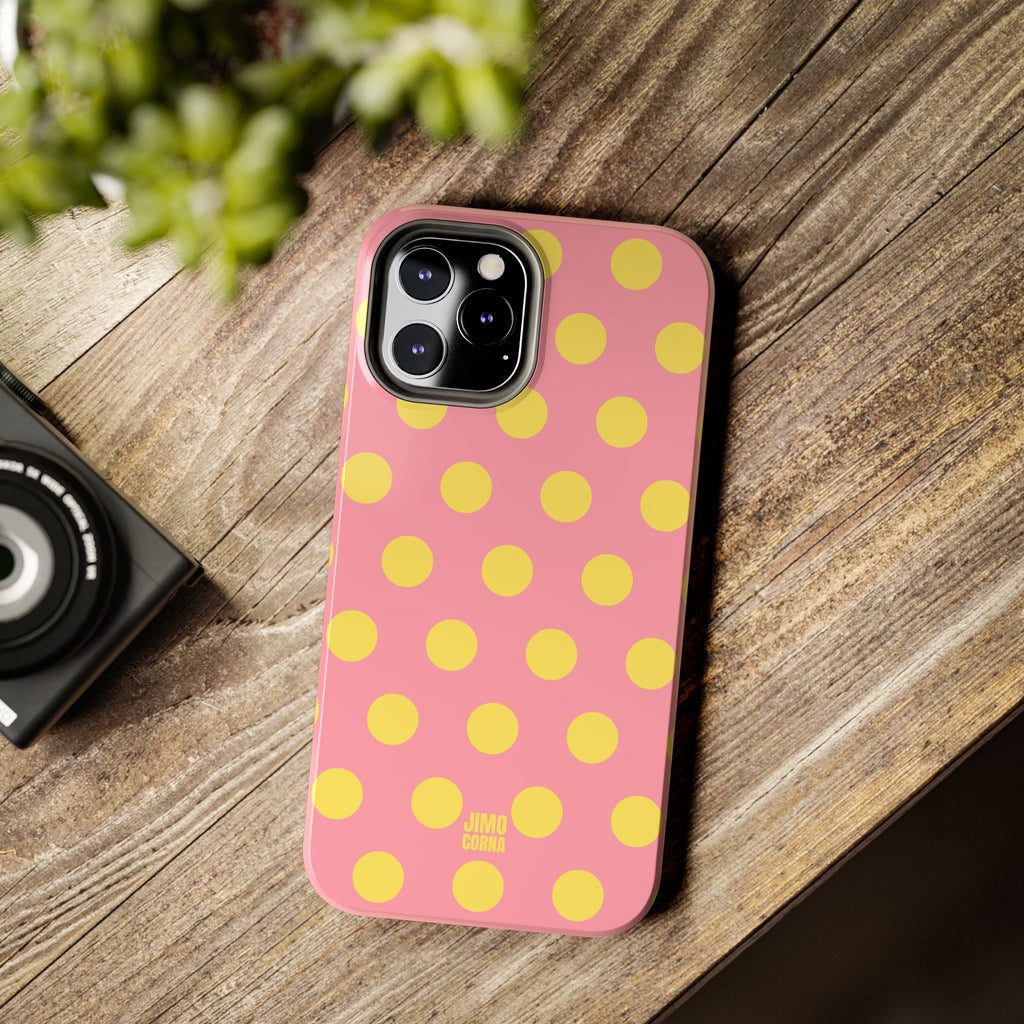 Big Polka Dot | Pink and Yellow