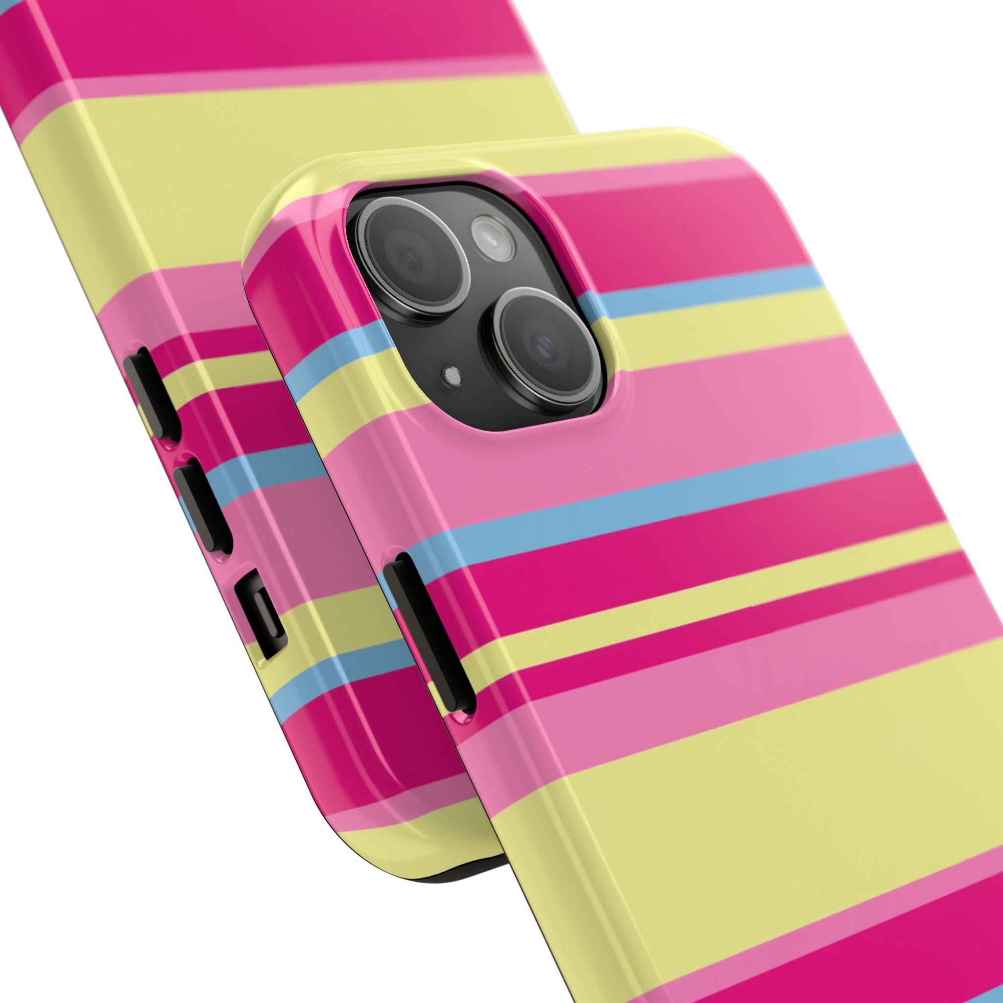 Lemonberry Stripe iPhone Case