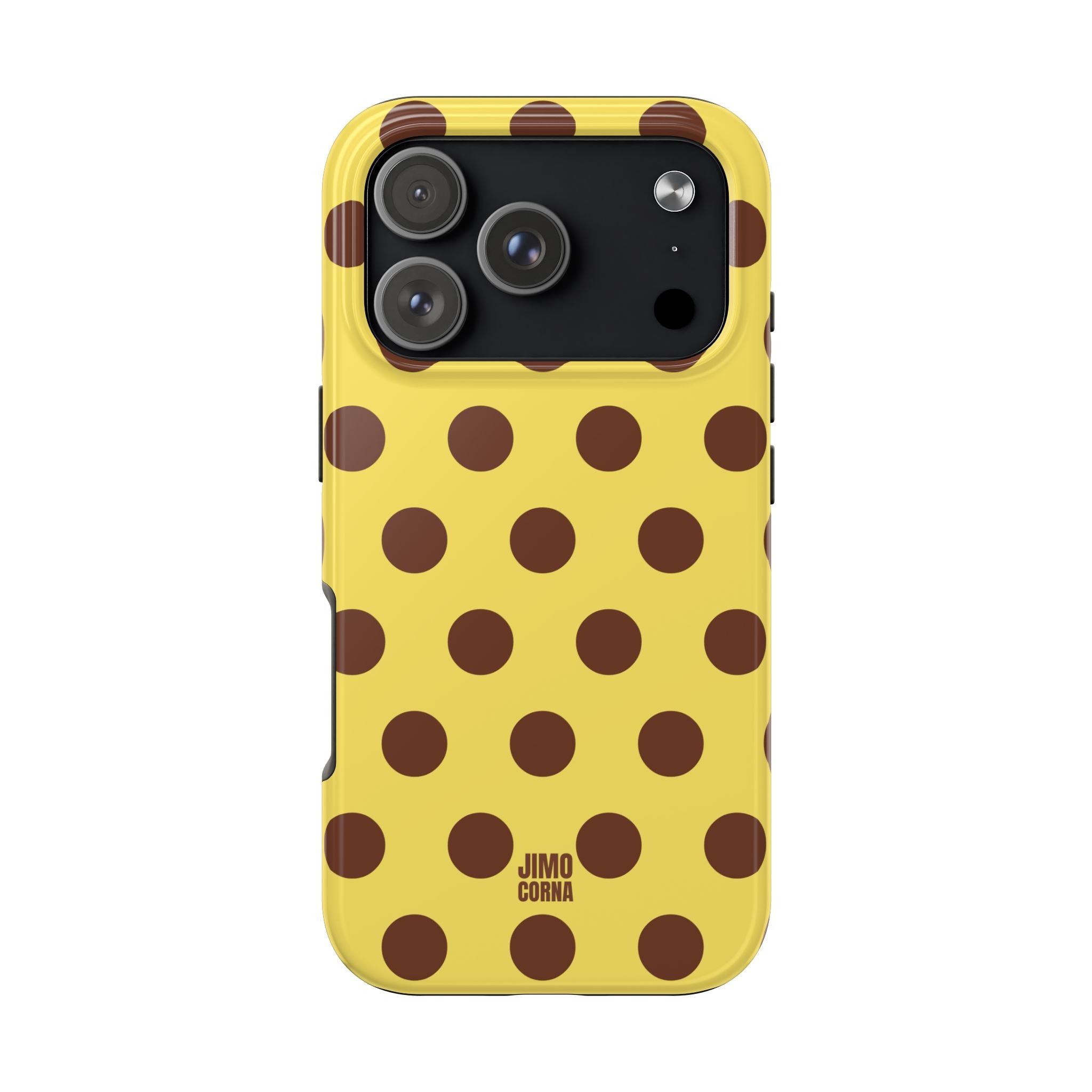 Big Polka Dot | Yellow and Brown