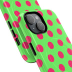 Big Polka Dot | Green and Pink