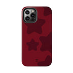 Cherry Red Bold Stars