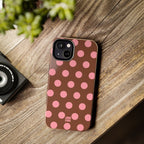 Big Polka Dot | Brown and Pink