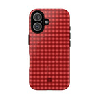 Farm Gingham MagSafe iPhone Case | Red