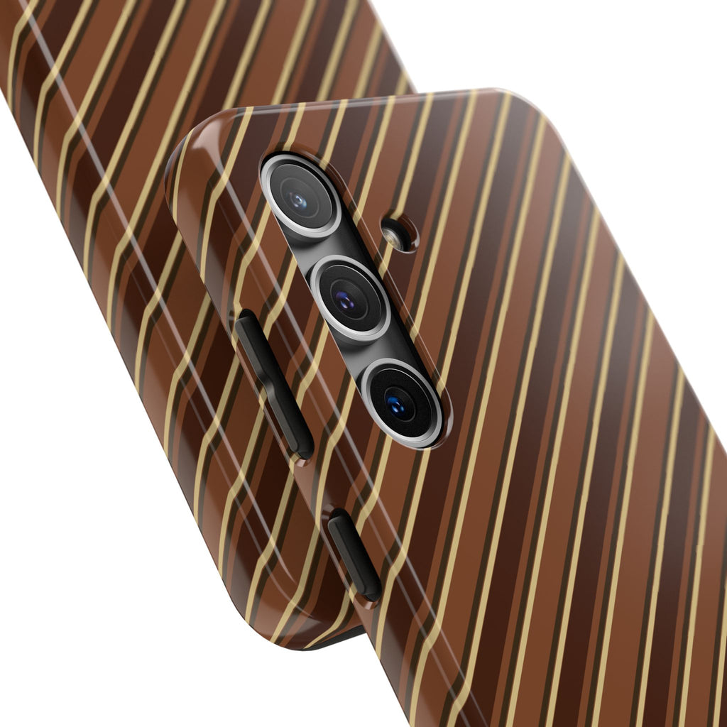 Angelina Stripes | Brown - iPhone Case