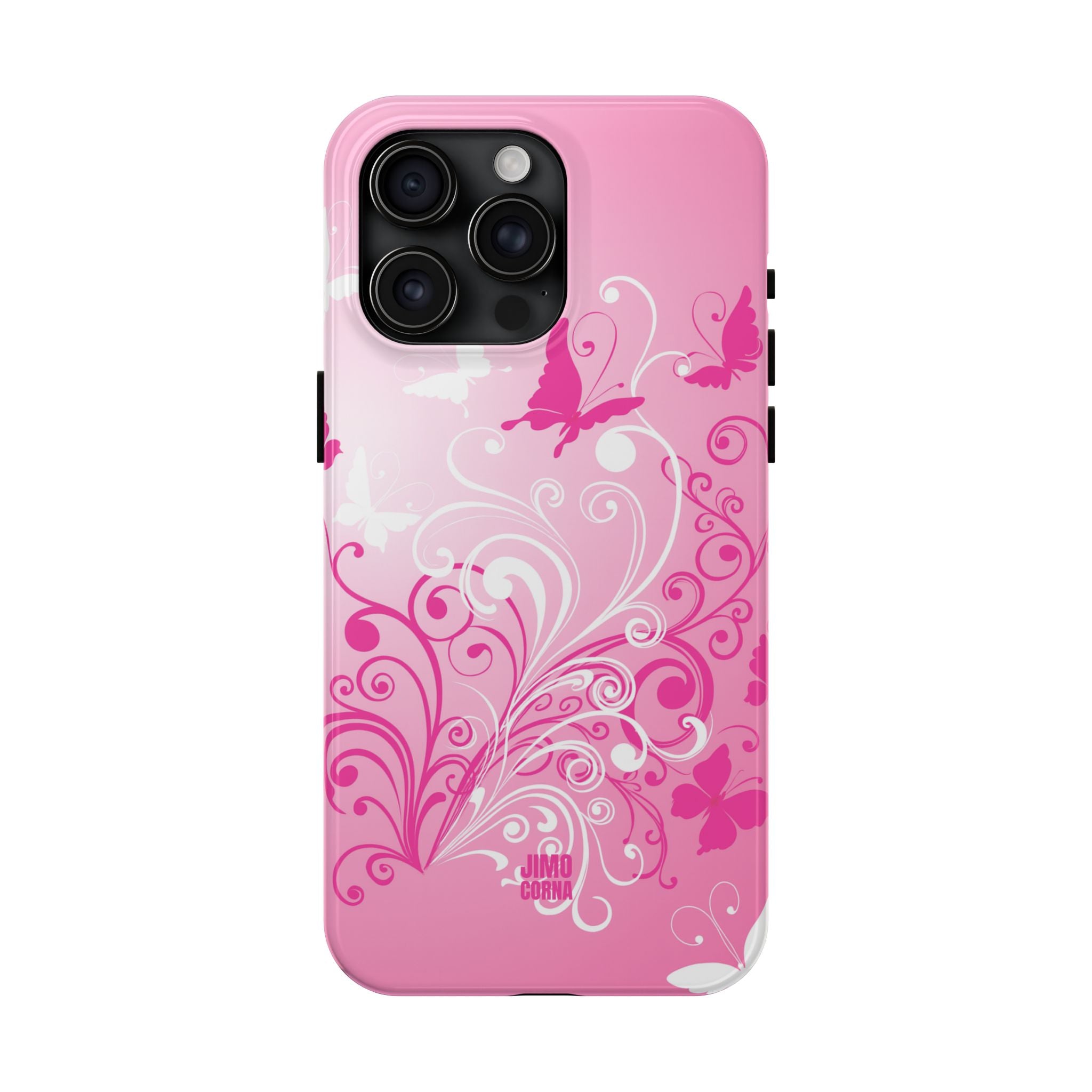 Pink Flutter Garden iPhone Case