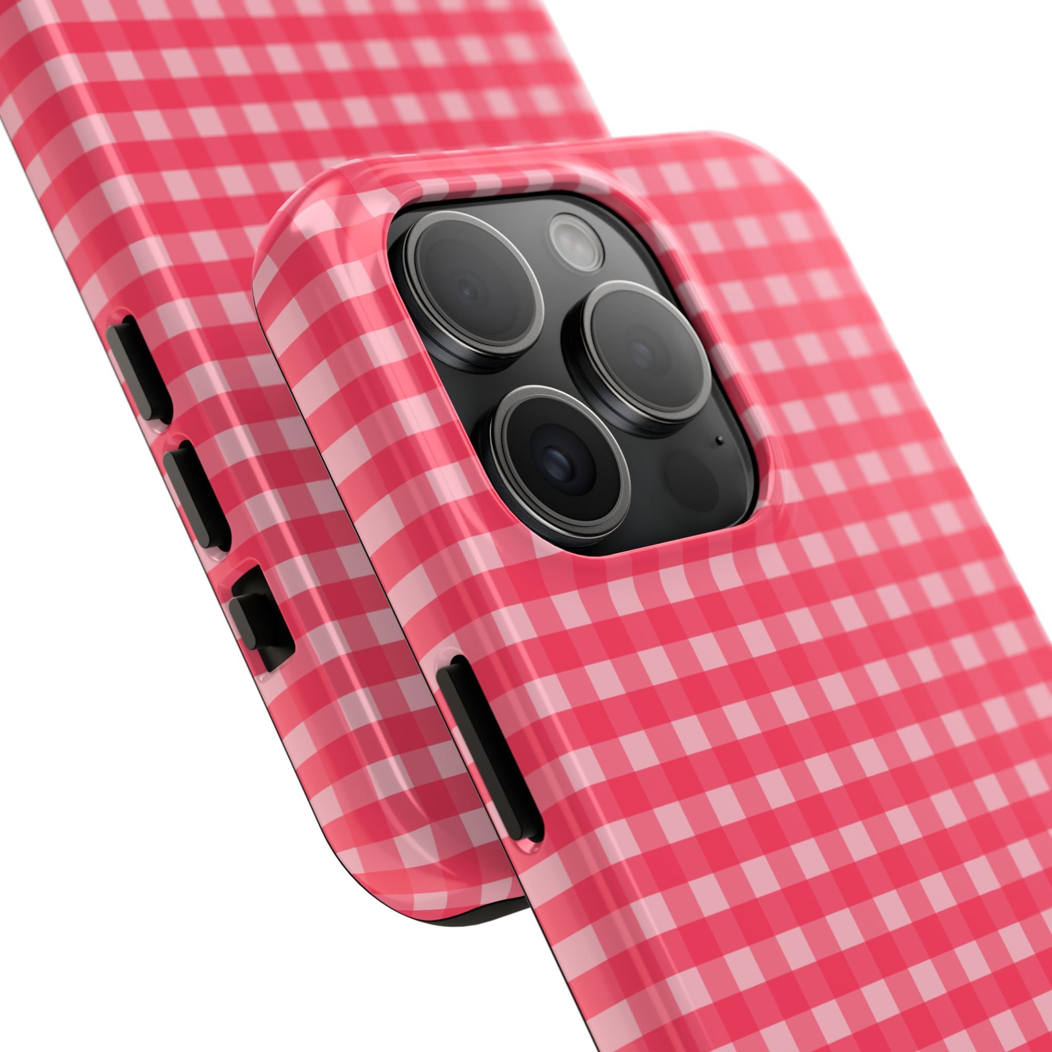 Farm Gingham iPhone Case | Hot Pink