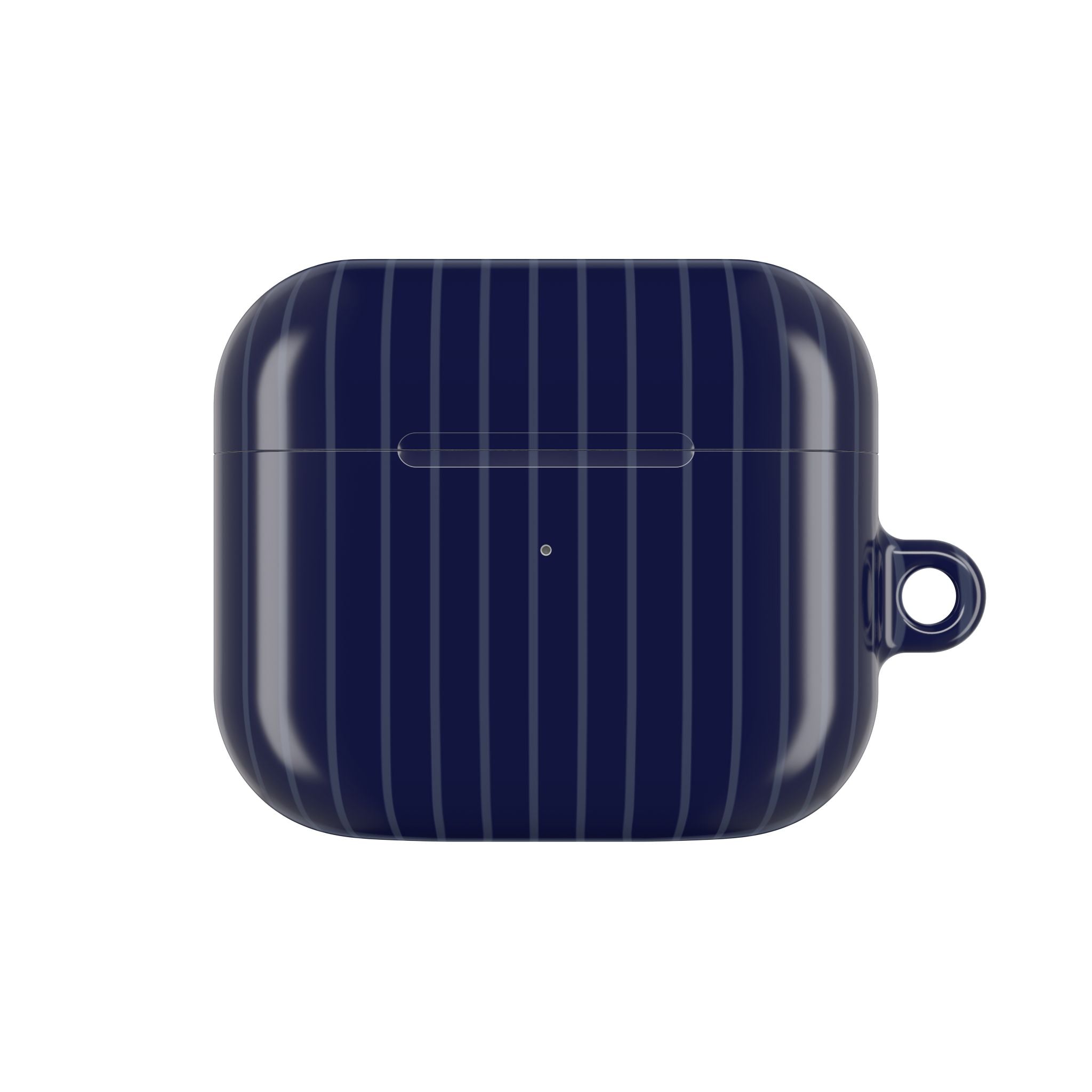Navy Blue Soft Stripes AirPods Case