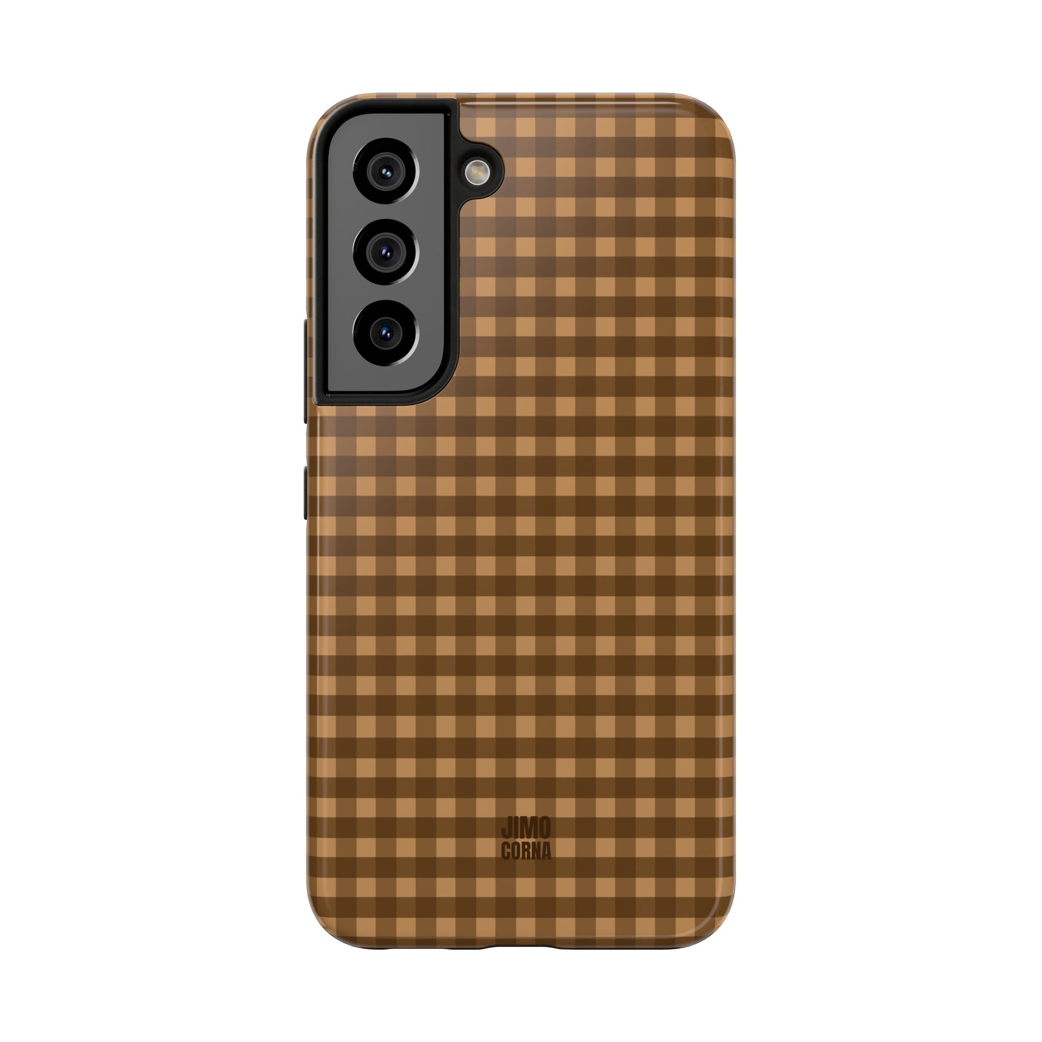Farm Gingham Samsung Galaxy Case | Brown