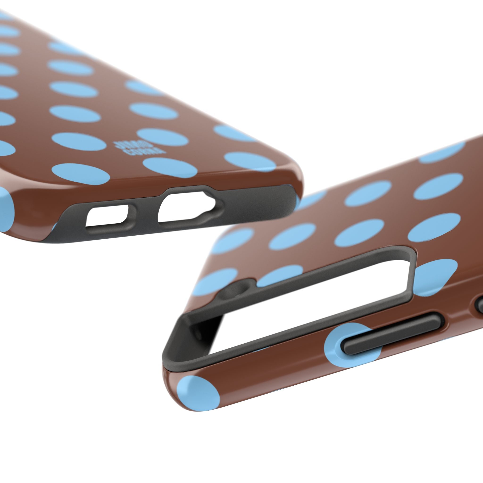 Big Polka Dot | Brown and Blue