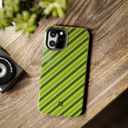 Angelina Stripes | Olive - iPhone Case