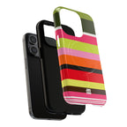 Berry Citrus Stripe MagSafe iPhone Case