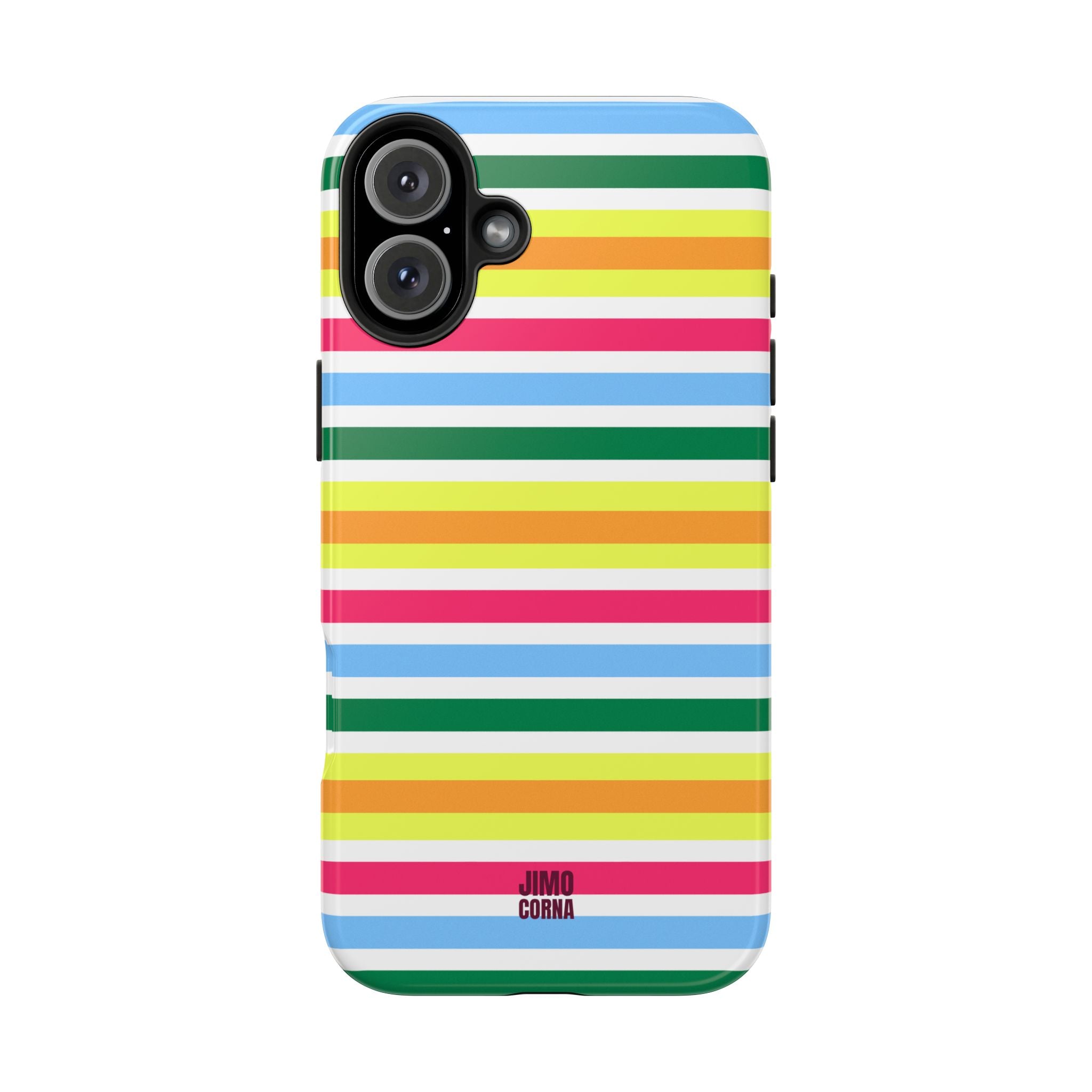 Rainbow Sorbet Stripe iPhone Case