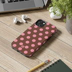 Big Polka Dot | Brown and Pink