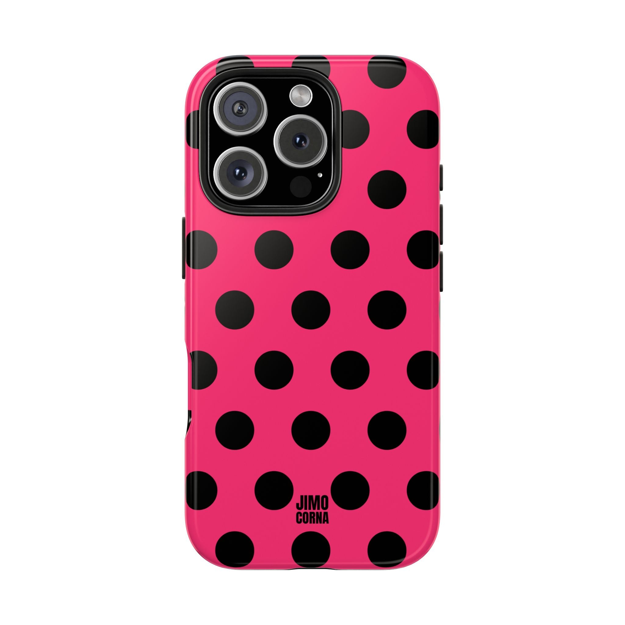 Big Polka Dot | Hot Pink and Black