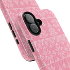 Holiday Knit | Pink iPhone Case