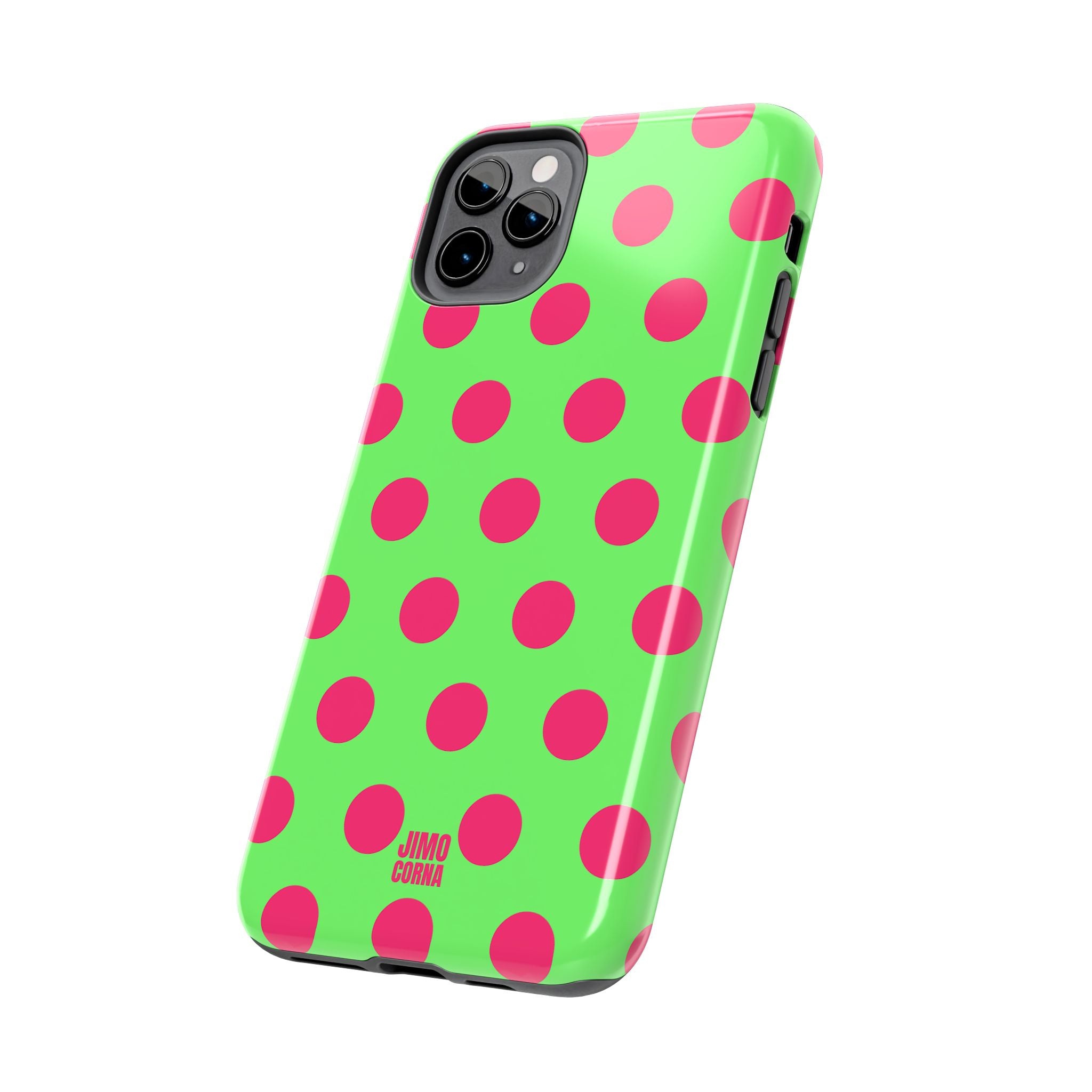 Big Polka Dot | Green and Pink