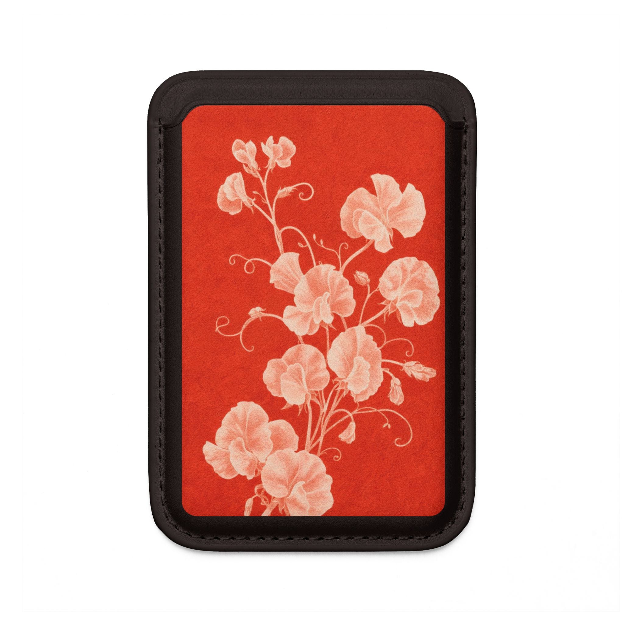 Red Flora Vegan MagSafe Wallet