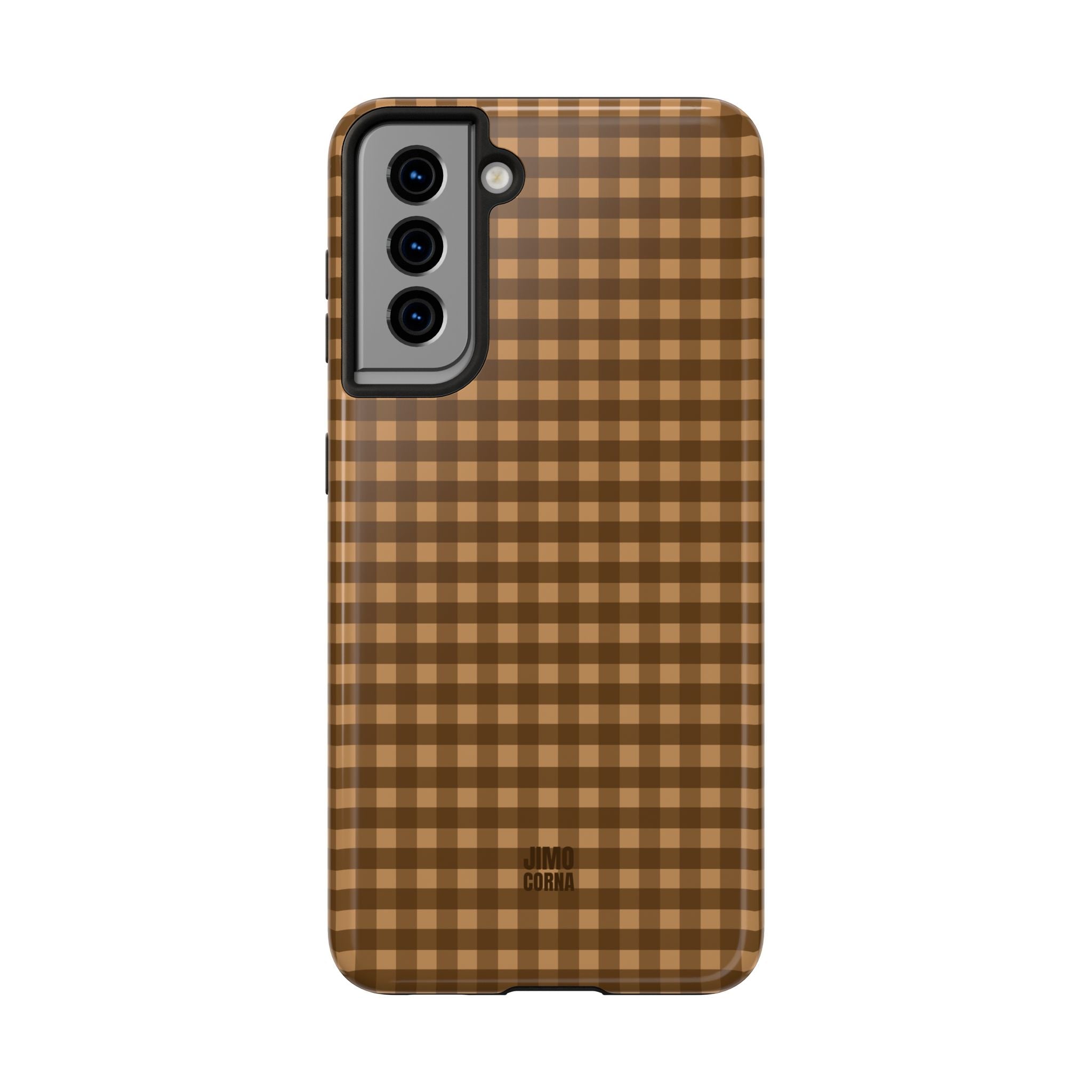 Farm Gingham Samsung Galaxy Case | Brown