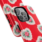 Rosy Lace MagSafe iPhone Case