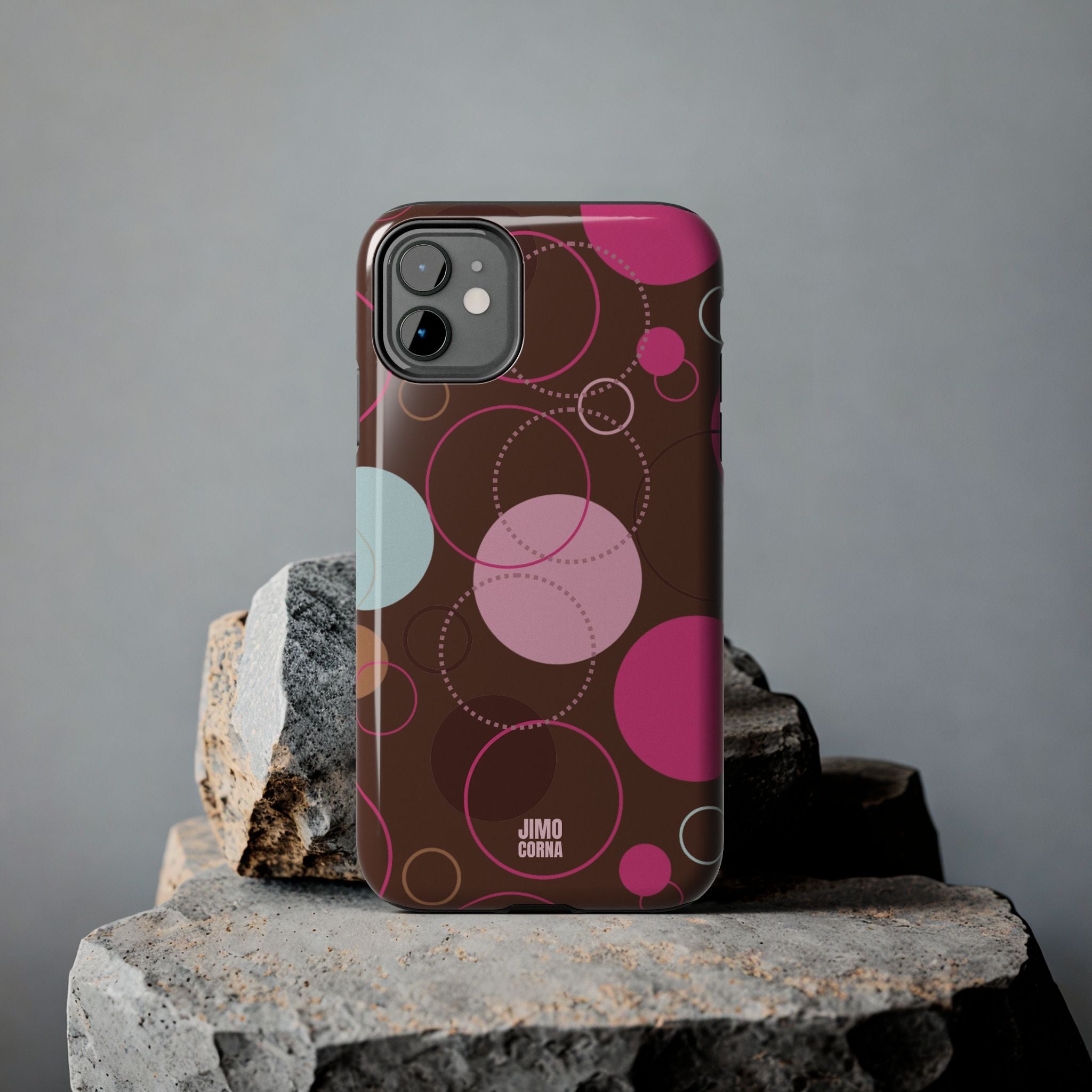 Spiral Pop iPhone Case | Brown