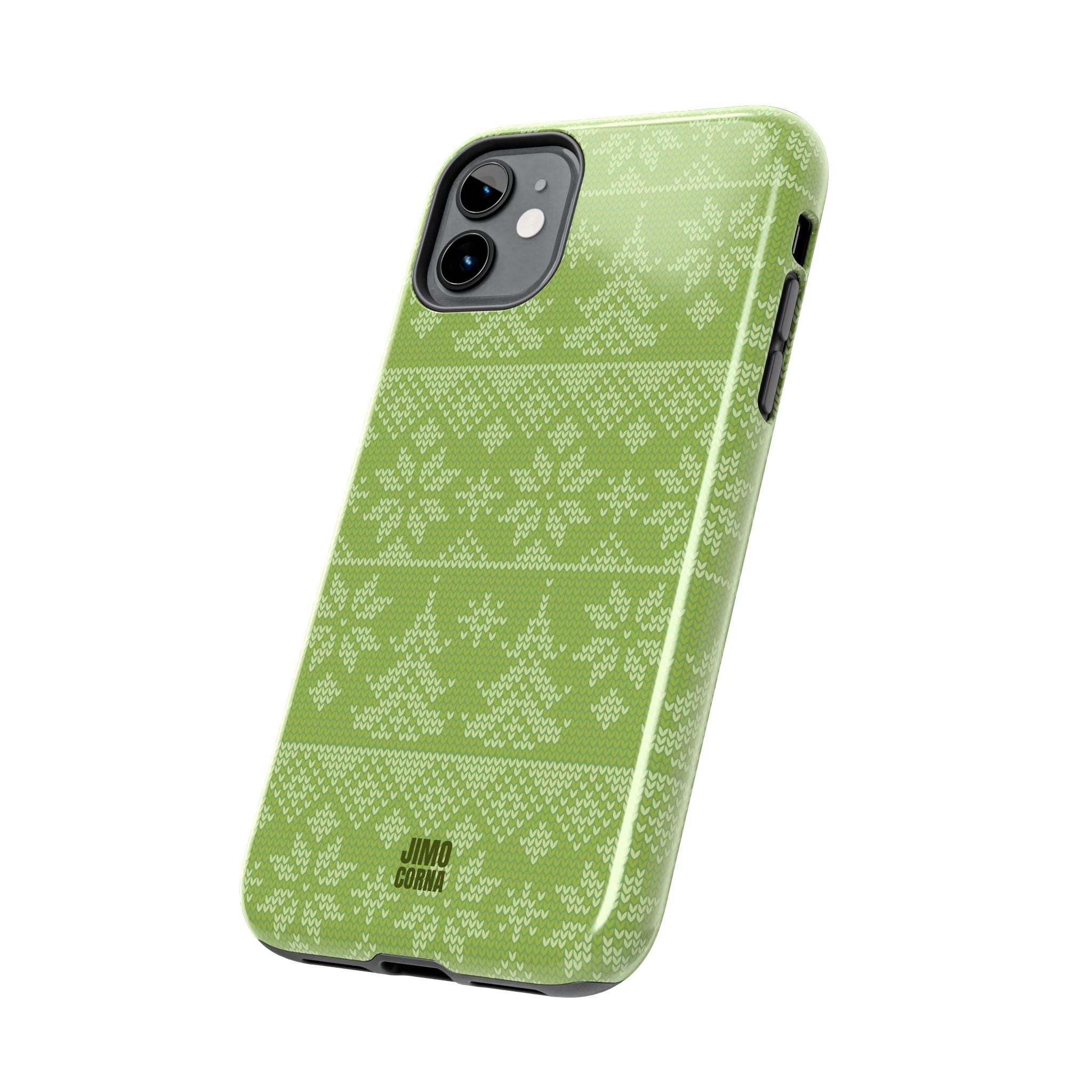 Holiday Knit | Green iPhone Case