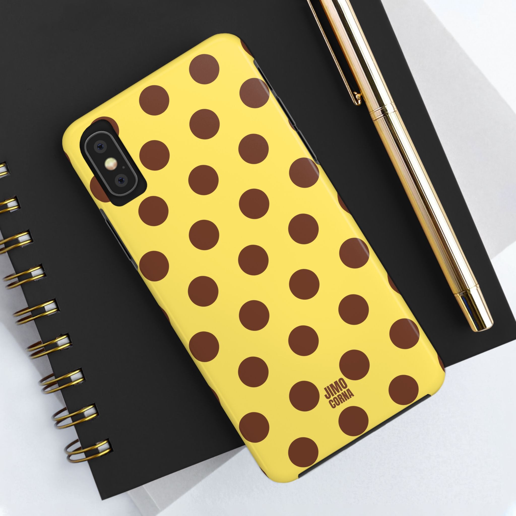 Big Polka Dot | Yellow and Brown