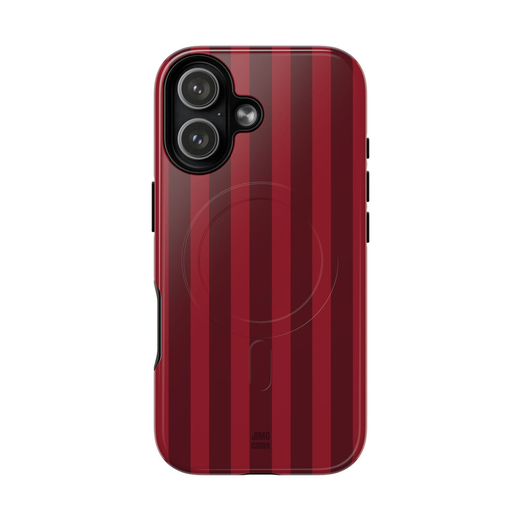 Bold Stripes MagSafe iPhone Case | Cherry