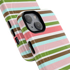 Sweet Candy Stripes MagSafe iPhone Case