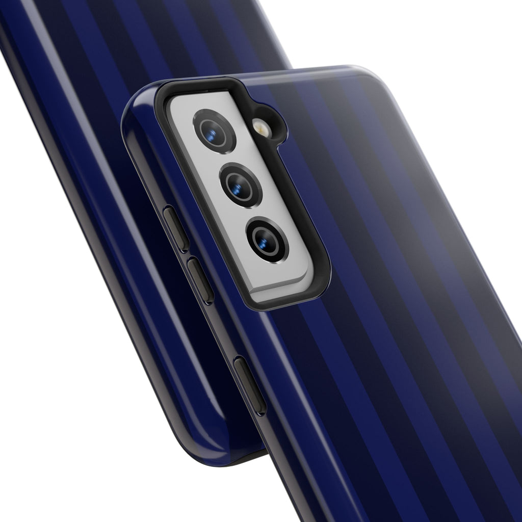 Bold Stripes iPhone Case | Navy Blue