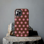 Big Polka Dot | Brown and Pink