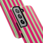 Lime Green and Pink Bold Stripes
