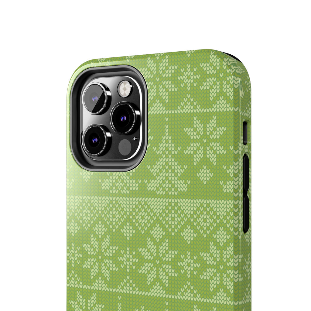 Holiday Knit | Green iPhone Case