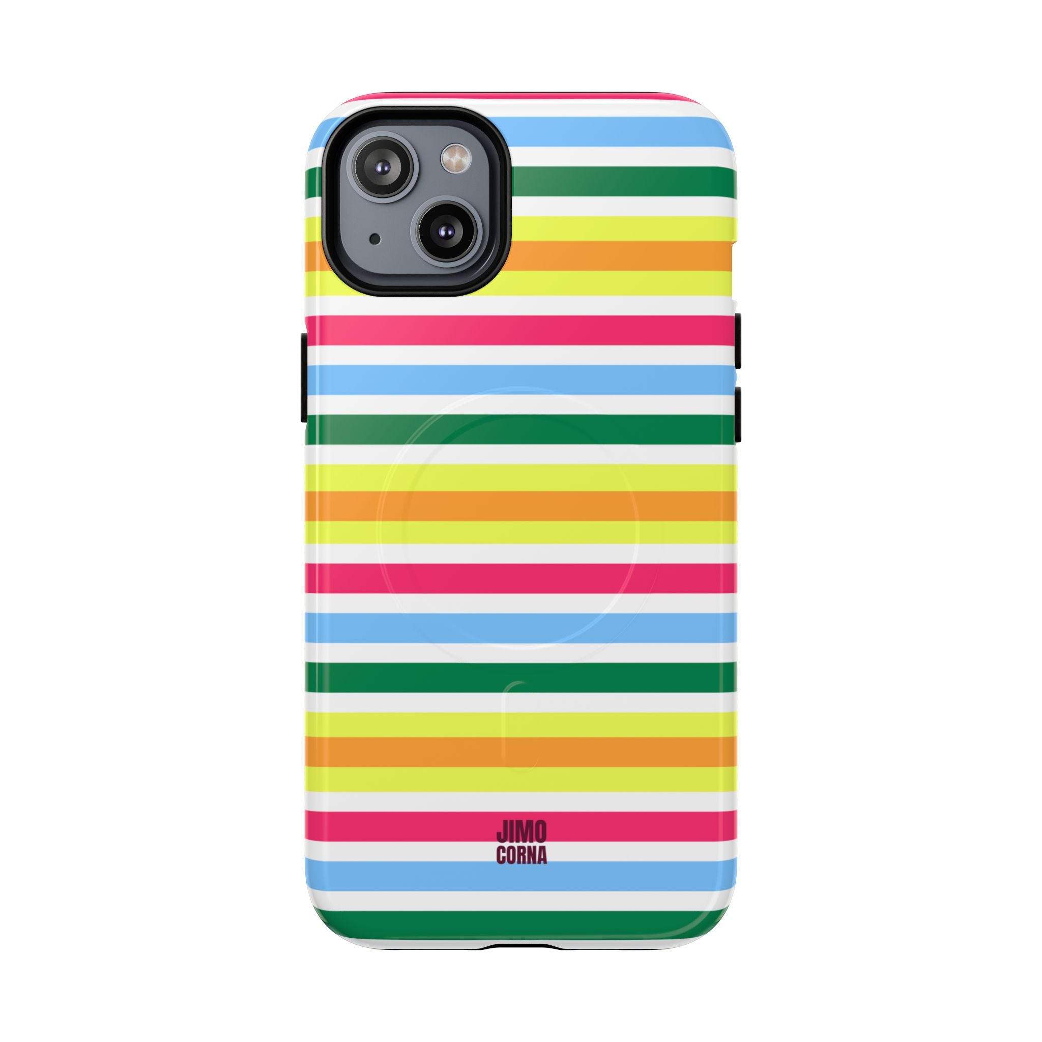 Rainbow Sorbet Stripe MagSafe iPhone Case