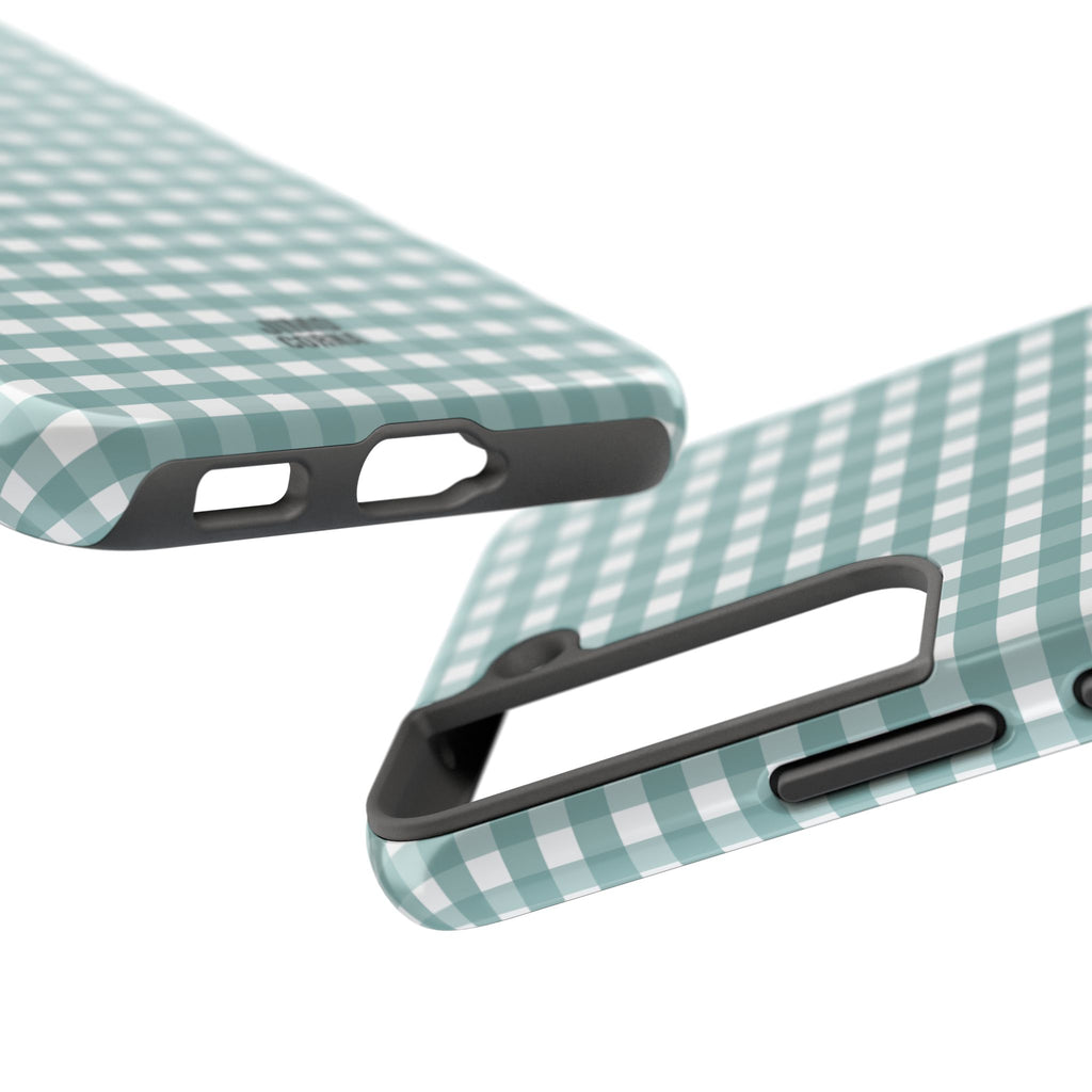 Farm Gingham Samsung Galaxy Case | Blue