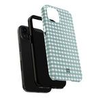 Farm Gingham iPhone Case | Blue