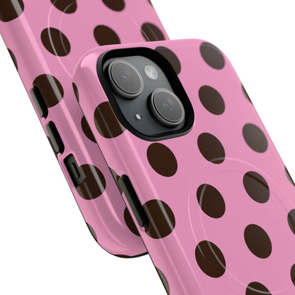 Big Polka Dot | Pink and Brown