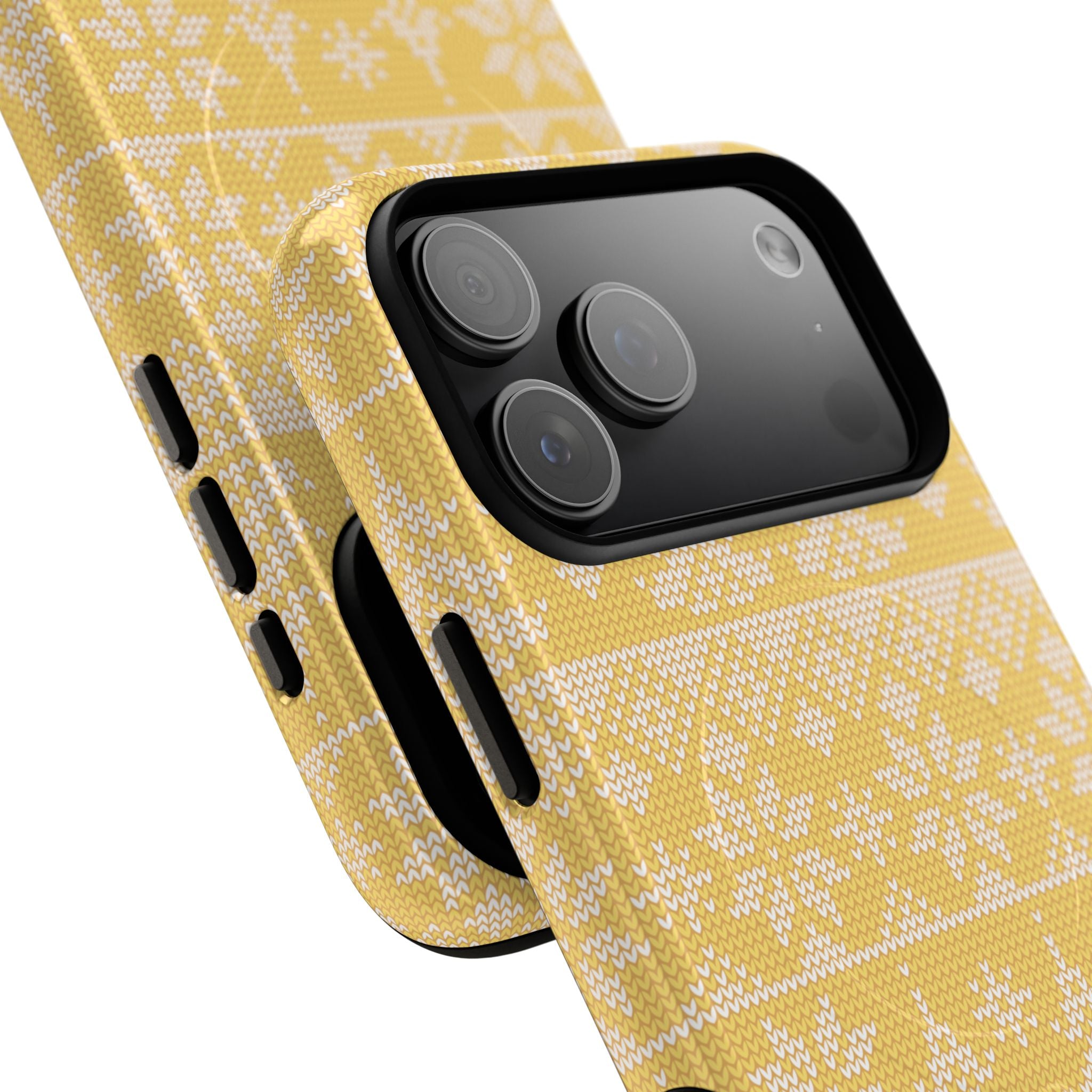 Holiday Knit | Yellow MagSafe iPhone Case