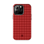 Farm Gingham iPhone Case | Red