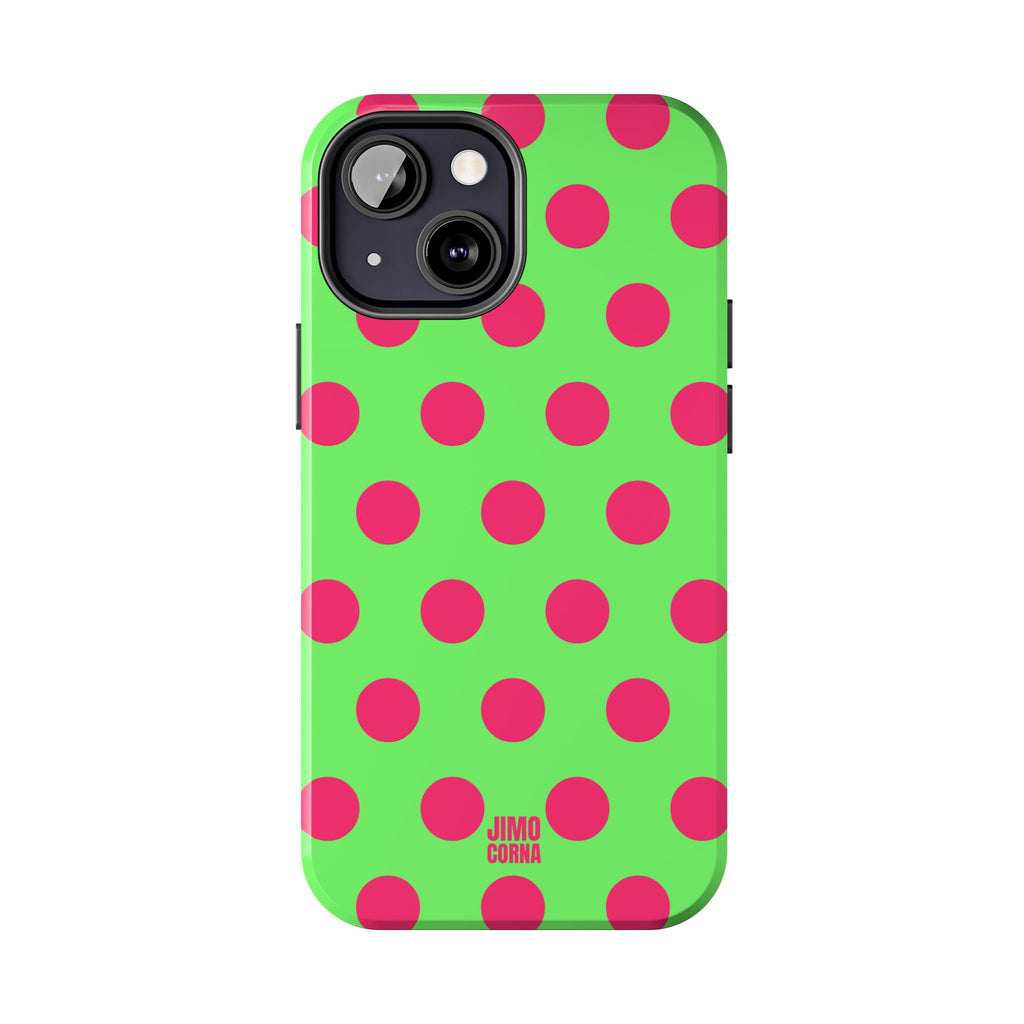 Big Polka Dot | Green and Pink