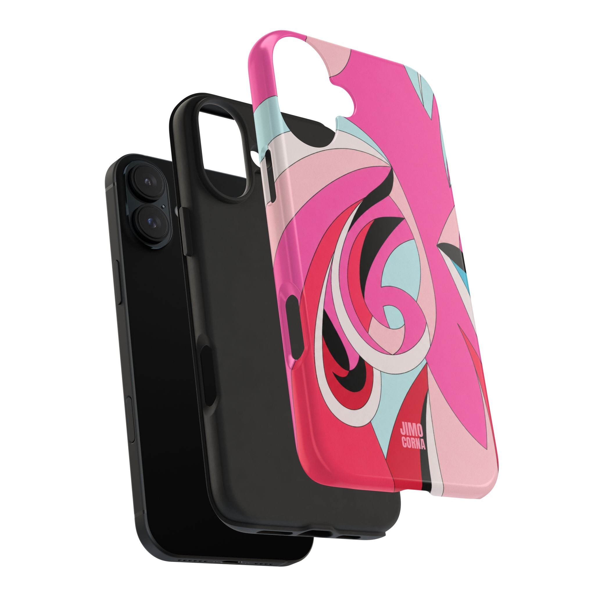 Pink Tropic Swirl iPhone Case