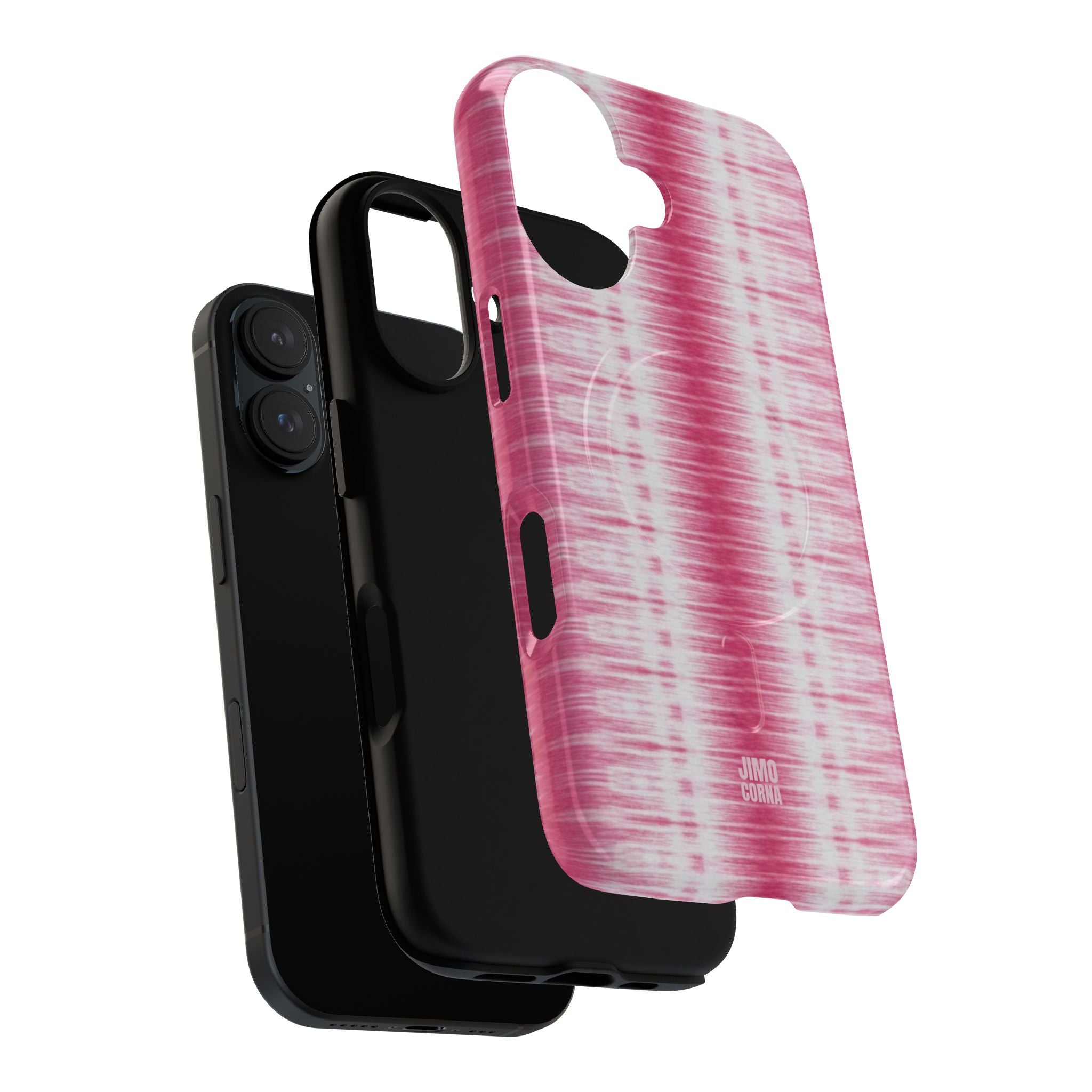 Pink Woven Texture MagSafe iPhone Case