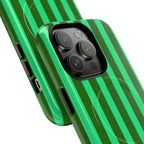 Bold Stripes MagSafe iPhone Case | Olive Green