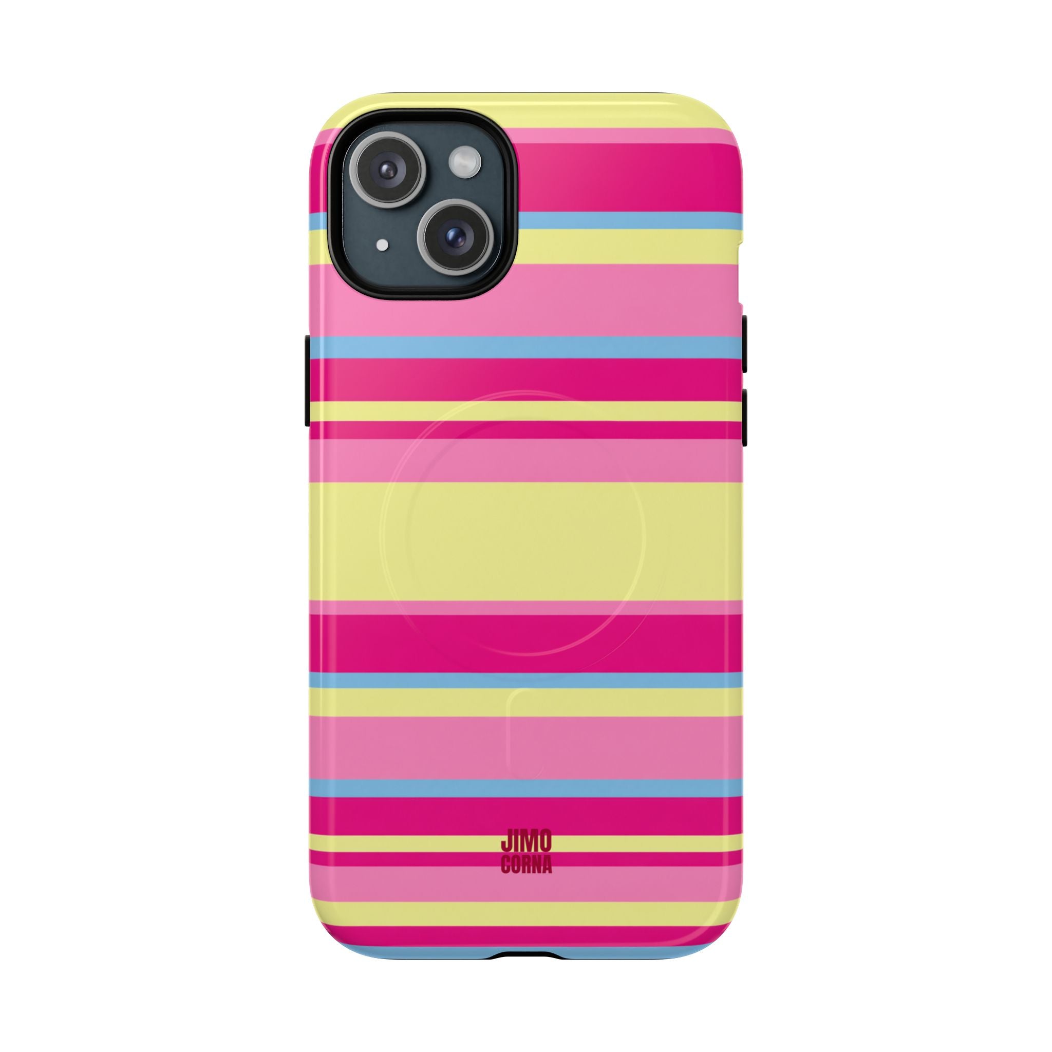 Lemonberry Stripe MagSafe iPhone Case