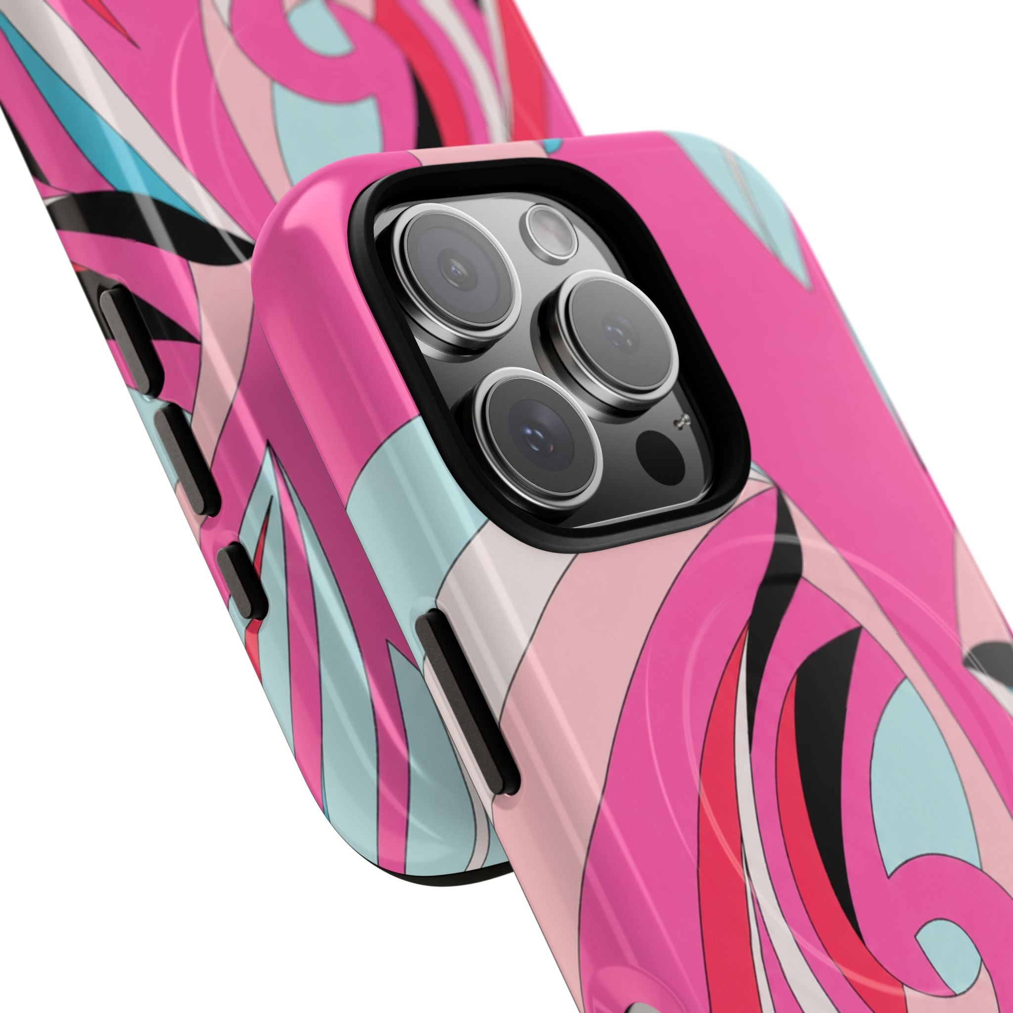 Pink Tropic Swirl MagSafe iPhone Case