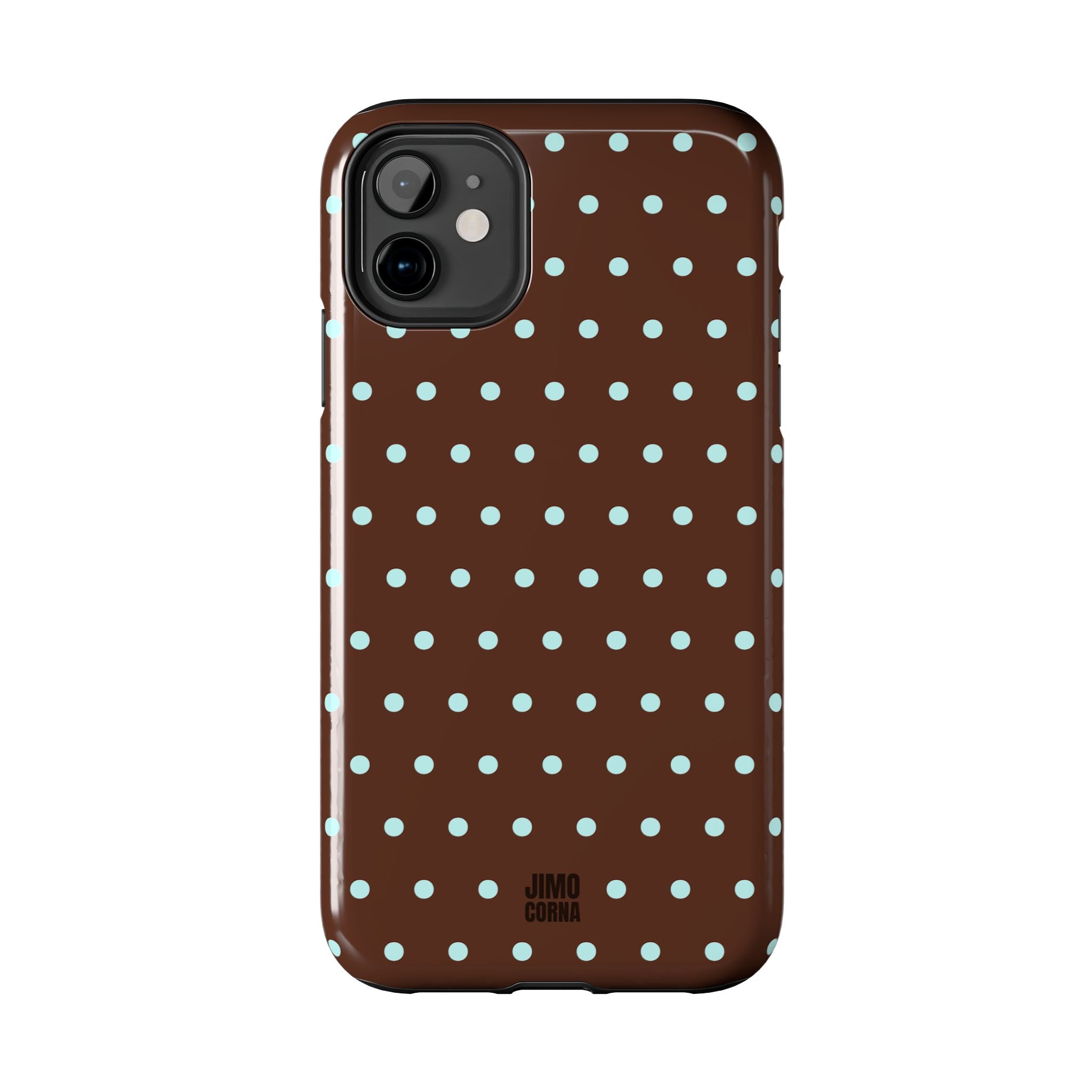 Polka Dot | Brown and Blue
