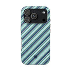 Angelina Stripes | Blue - iPhone Case