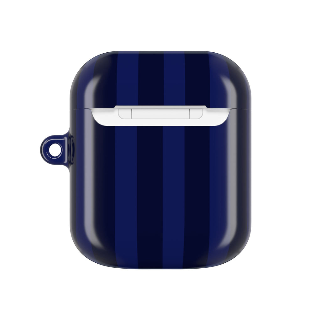 Bold Stripes AirPods Case | Navy Blue
